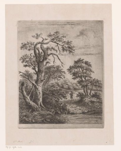 Landscape with a Walker by the Water