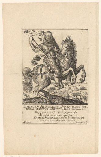 Portrait of Blasius von Eichenberg on Horseback