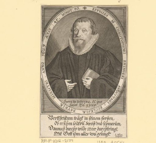 Portrait of Christoph Ehinger (I)