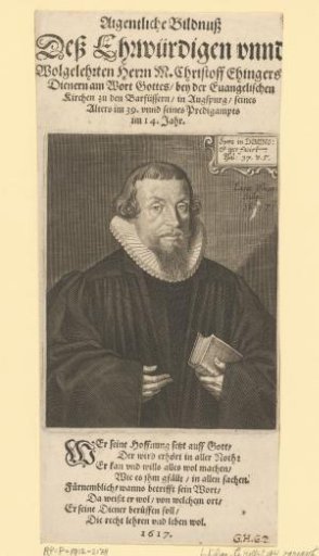 Portrait of Christoph Ehinger (I)