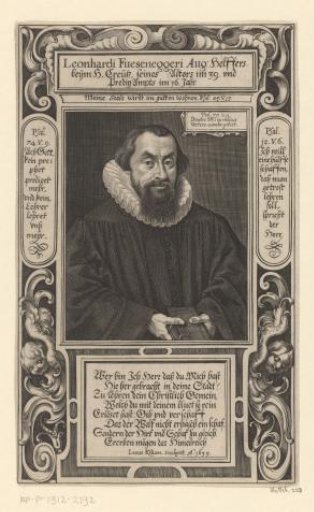 Portrait of Leonhard Fussenegger at the age of 39