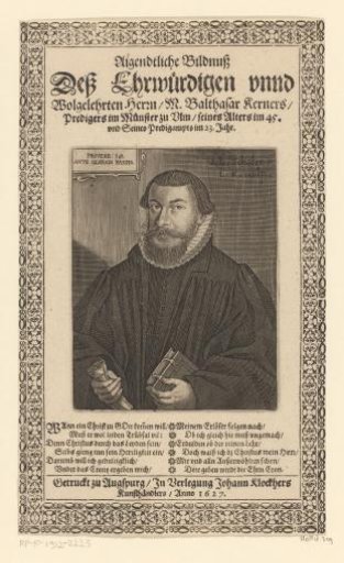 Portrait of Balthasar Kerner