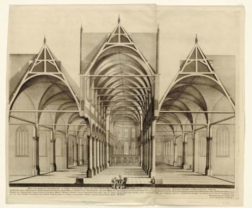 Interior of the Old Church in Amsterdam