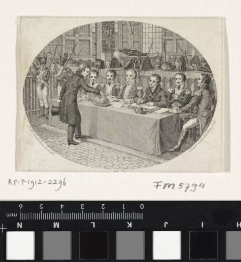 The lottery for conscription in the Amstel Church, 1811