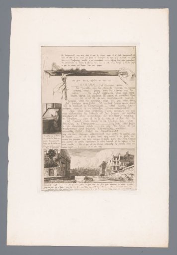 Letter on etching techniques with illustration of heating the etching plate