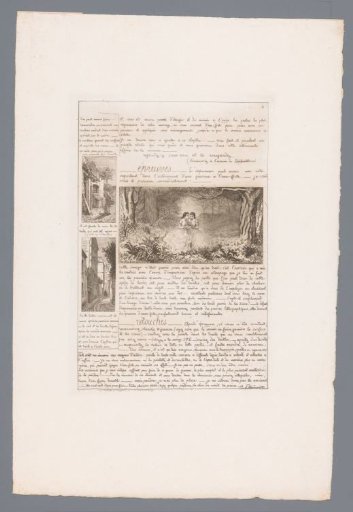 Letter on etching techniques with examples of landscapes