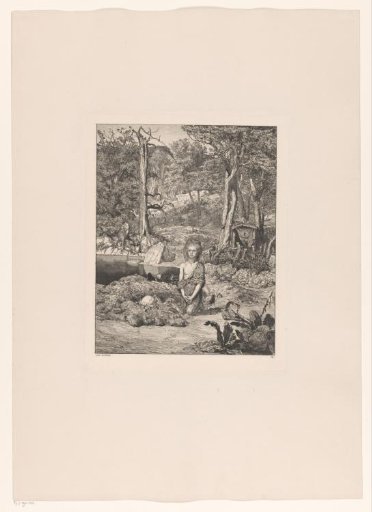 Simplicius at the grave of the hermit