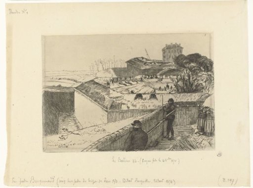 Army on bastion 84 during the siege of Paris in 1870