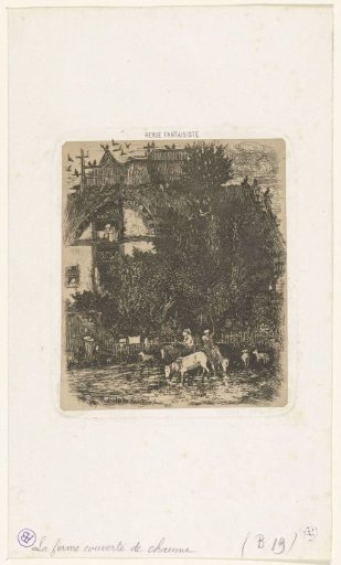 Farmhouse with Dovecote on Roof