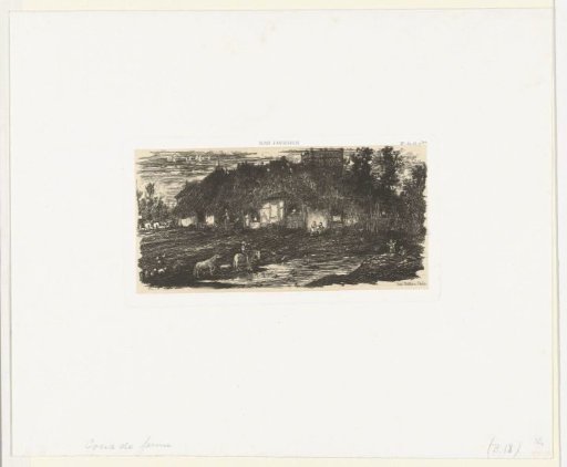 Farmhouse on a Sandy Road with Shepherd