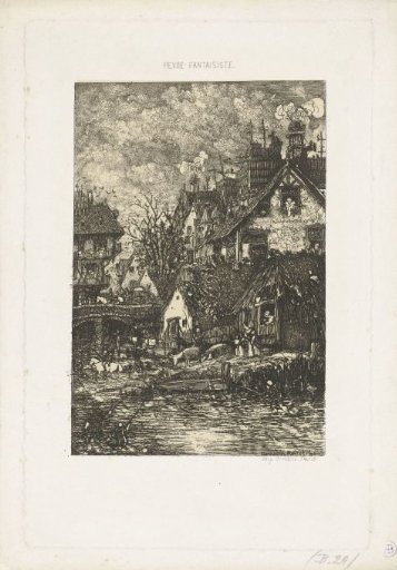 Village View with a River