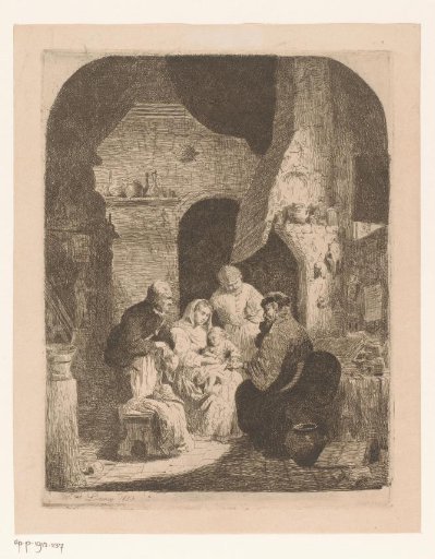 Family with a sick child at the doctor's