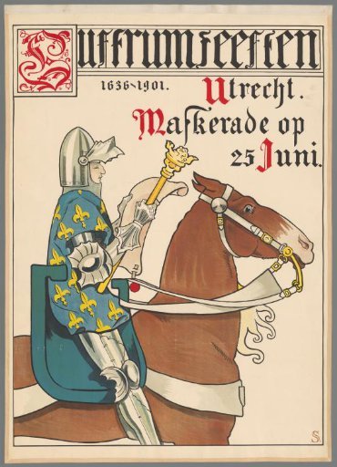 Jubilee celebrations 1636-1901 Utrecht. Masquerade on June 25