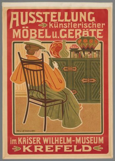 Exhibition of artistic furniture and equipment in the Kaiser Wilhelm-Museum Krefeld