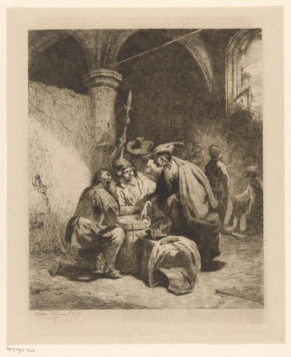 Soldiers playing cards