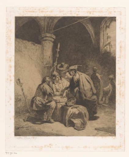 Soldiers playing cards