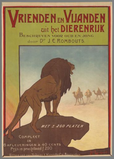 Friends and Enemies from the Animal Kingdom. Described for young and old by Dr. J.E. Rombouts (...).