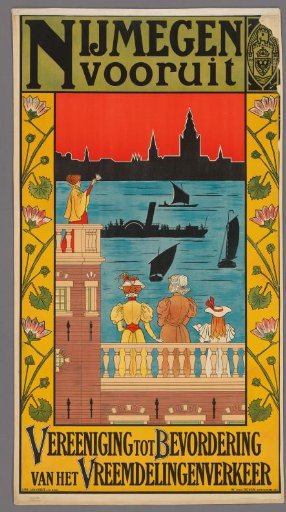 Poster to promote tourism in Nijmegen.