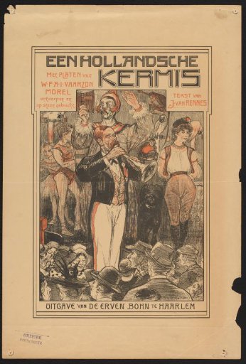 Advertisement ticket for: J. van Rennes, Een Hollandsche kermis, 1897
