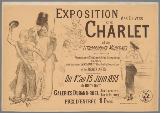 Exhibition of the works of Charlet, Galeries Durand-Ruel