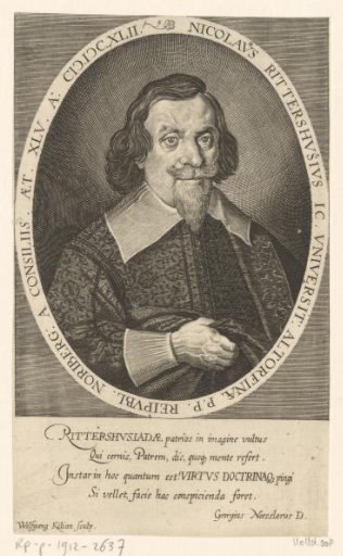 Portrait of Nicolaus Rittershausen at the age of 45