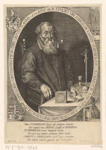 Portrait of Johann Stainberger at the age of 83