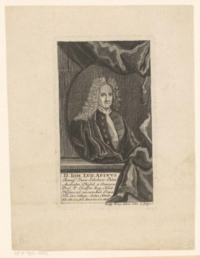 Portrait of Johann Ludwig Apin