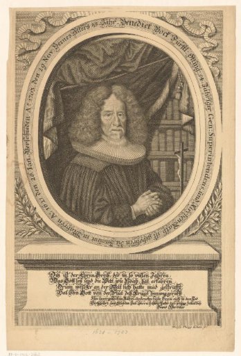 Portrait of Benedict Bock at the age of 83