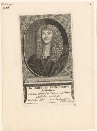Portrait of Johann Jodocus Felwinger