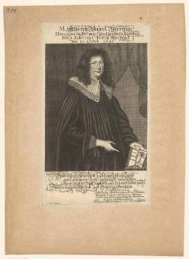 Portrait of Albrecht Daniel Hering