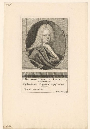 Portrait of Georg Heinrich Linck
