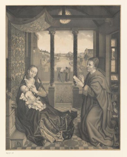 Saint Luke painting Mary with Child