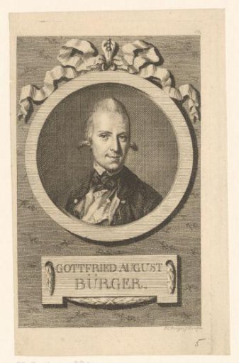 Portrait of Gottfried August Bürger