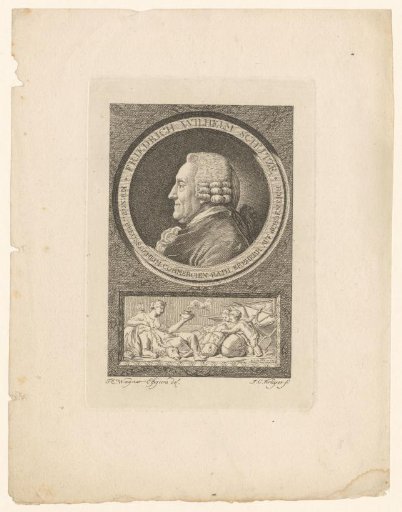 Portrait of Friedrich Wilhelm Schütze with an allegory on trade