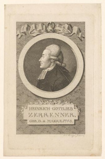 Portrait of Heinrich Gottlieb Zerrenner