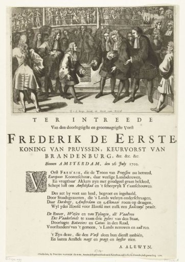 Visit of Frederick I of Prussia to Amsterdam, 1702