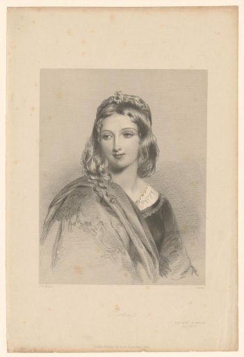 Portia, looking to the left