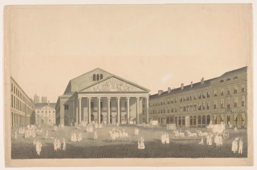 View of the Royal Theatre in Brussels