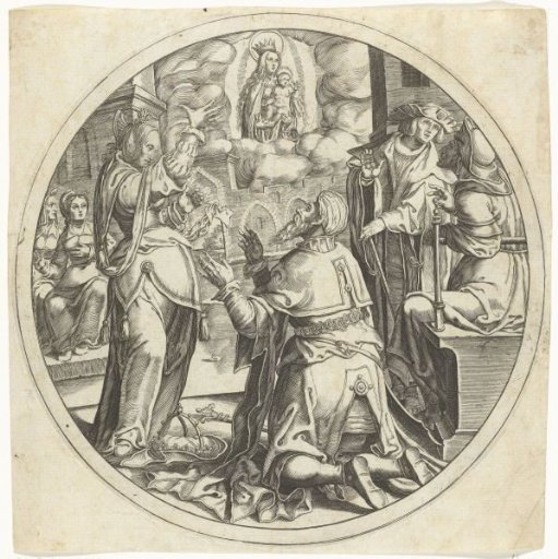 Mary with the Child Appears to Emperor Augustus