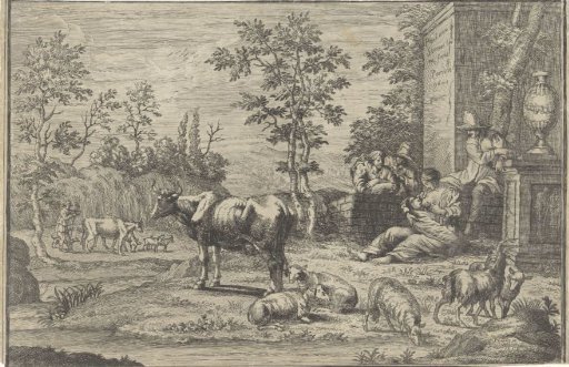 Landscape with Cattle and Peasants