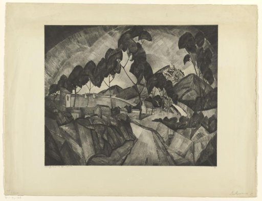 Hill landscape in Provence