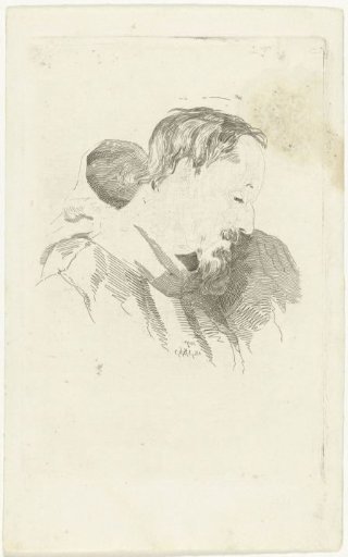 Portrait bust of a monk