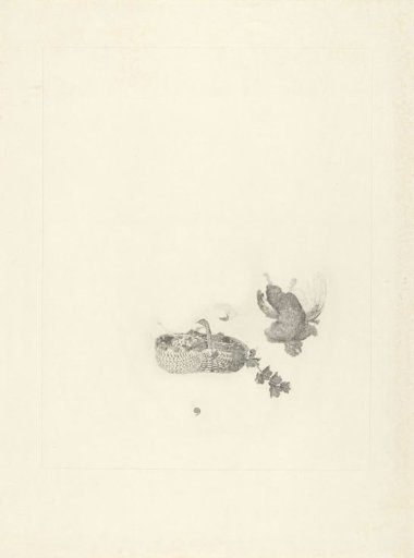 Woman with a Basket of Fruit in Her Hand by the Window