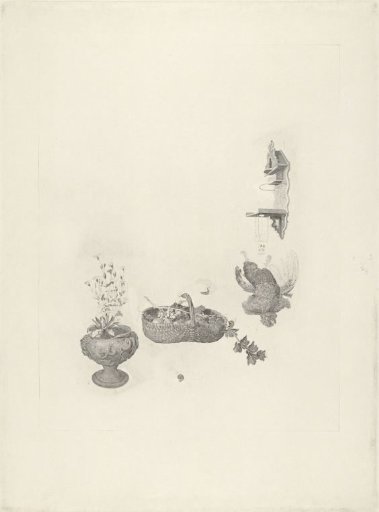 Woman with a Basket of Fruit in Her Hand by the Window