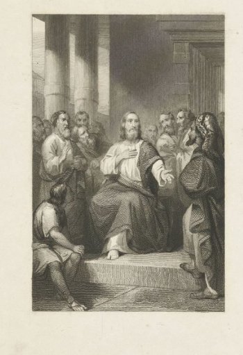 Christ disputing with men in the temple
