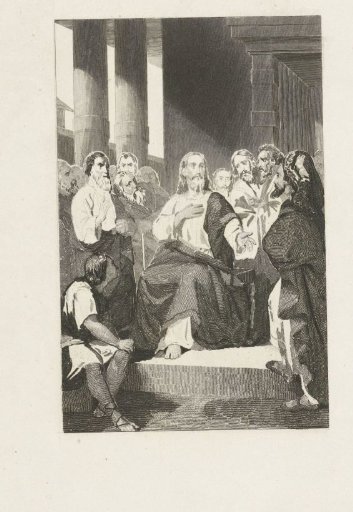 Christ disputing with men in the temple