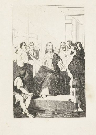 Christ disputing with men in the temple