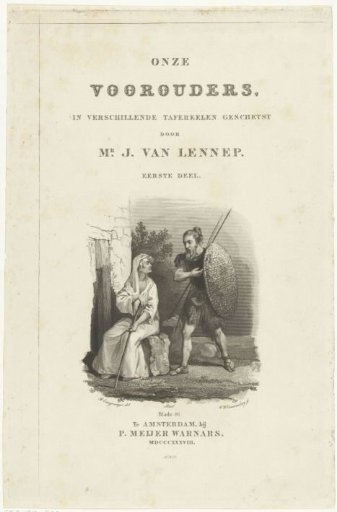 Title page for: J. van Lennep, Our Ancestors Sketched in Various Scenes