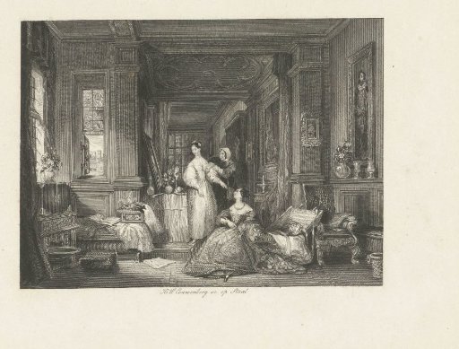 Two sisters in their sitting room