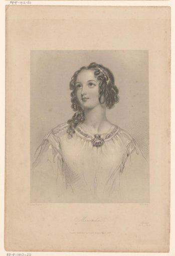 Miranda, from Shakespeare's The Tempest